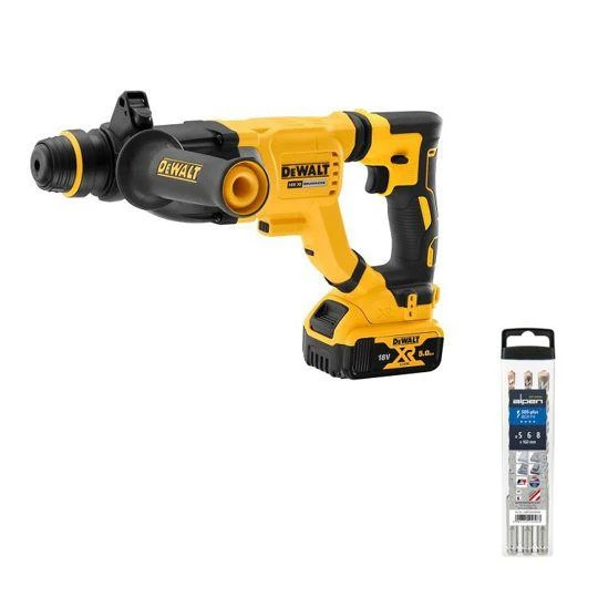 DeWalt perforatorius DCH263P1-QW; 3 J; SDS-plus; 18 V; 1x5,0 metų.