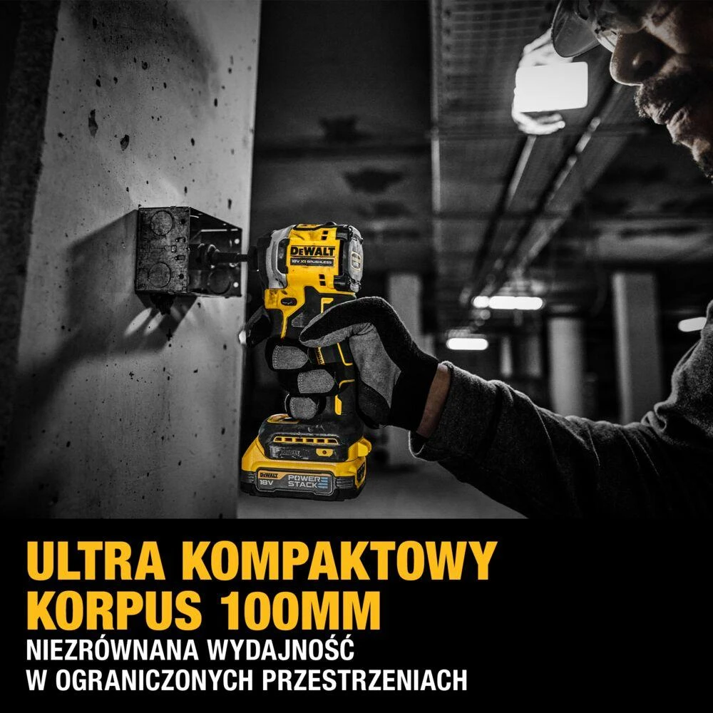 DEWALT suktuvas UDAROWA 18V 208Nm 1x1,7Ah POWERSTACK DCF850E1T