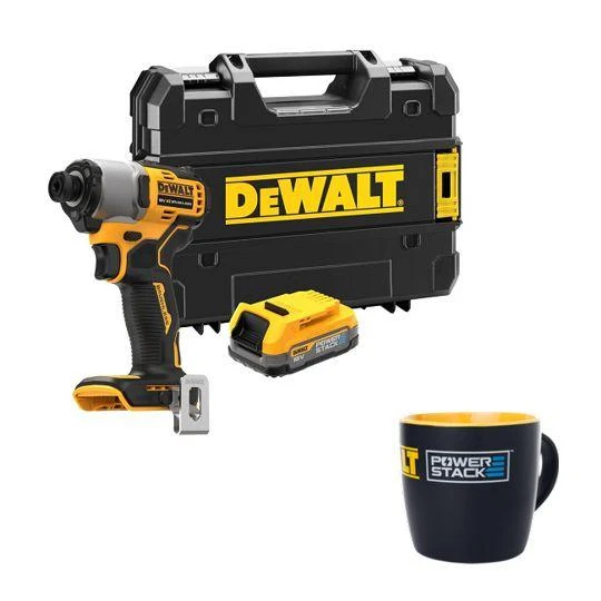Akumuliatorinis smūginis suktuvas DeWalt DCF840E1T-XJ, 18V, 1x1.7Ah
