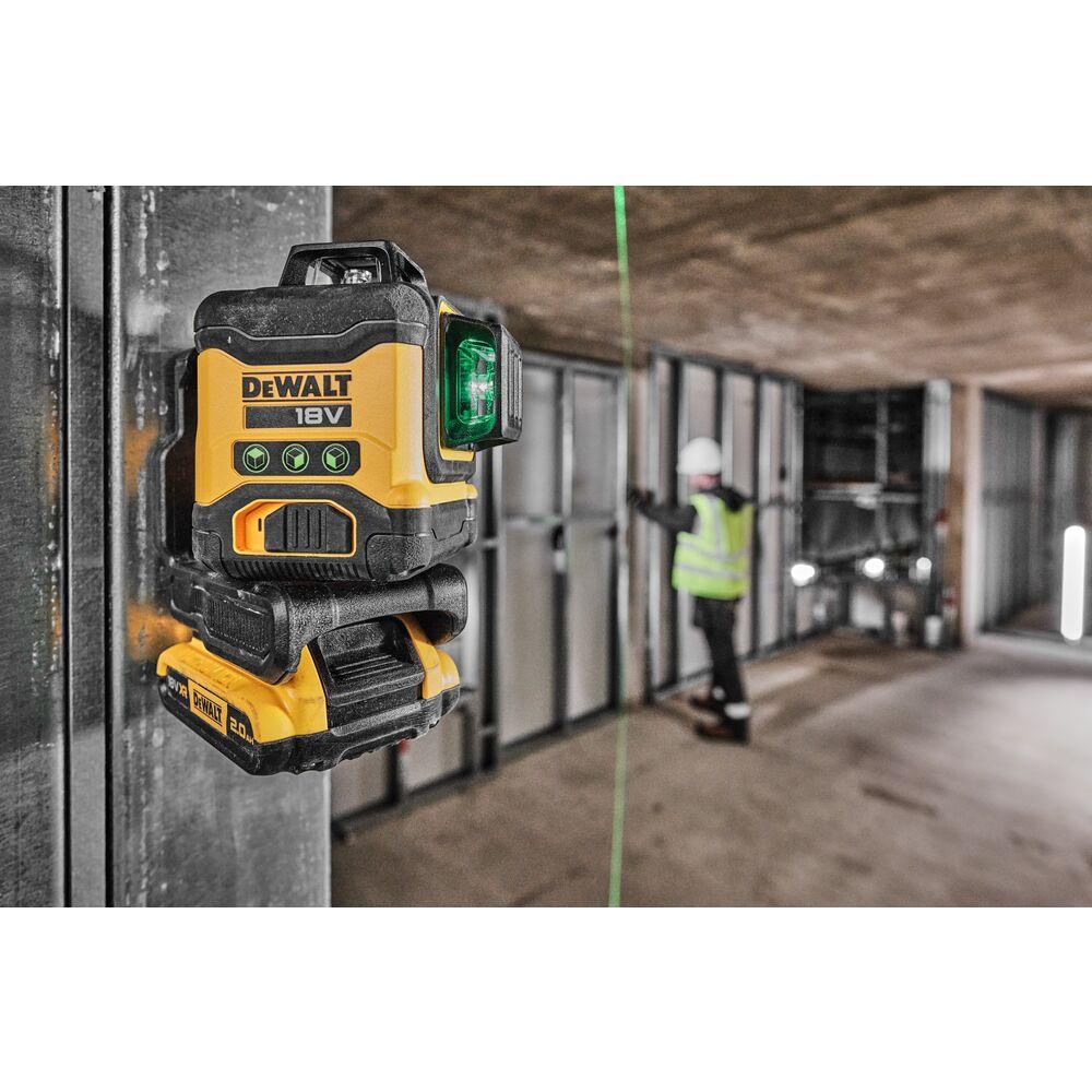 Kryžminis lazerinis nivelyras DeWalt DCLE34031D1-QW; 18 V; 1x2,0 Ah akum.