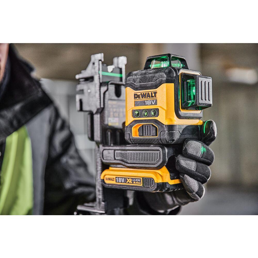 Kryžminis lazerinis nivelyras DeWalt DCLE34031D1-QW; 18 V; 1x2,0 Ah akum.