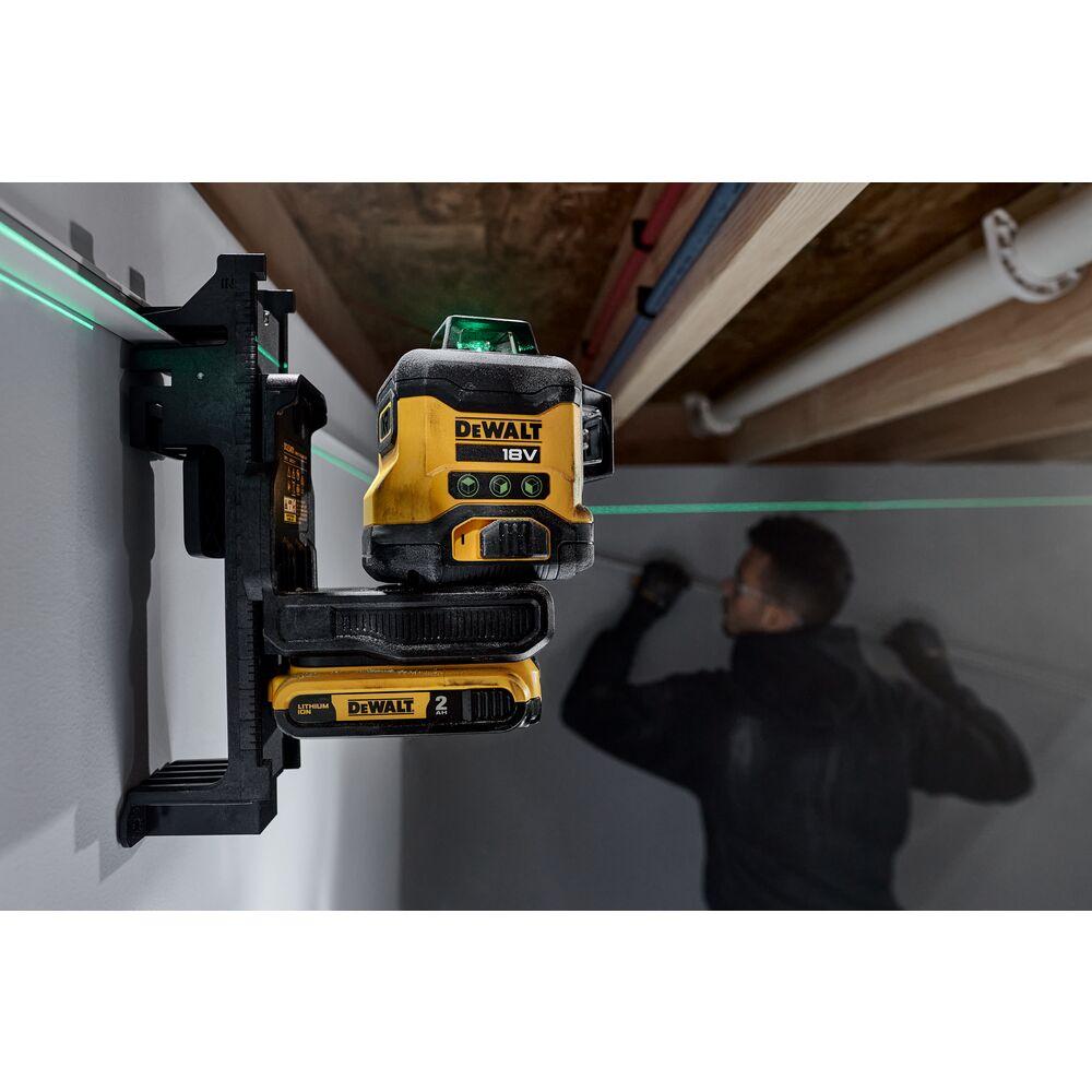 Kryžminis lazerinis nivelyras DeWalt DCLE34031D1-QW; 18 V; 1x2,0 Ah akum.