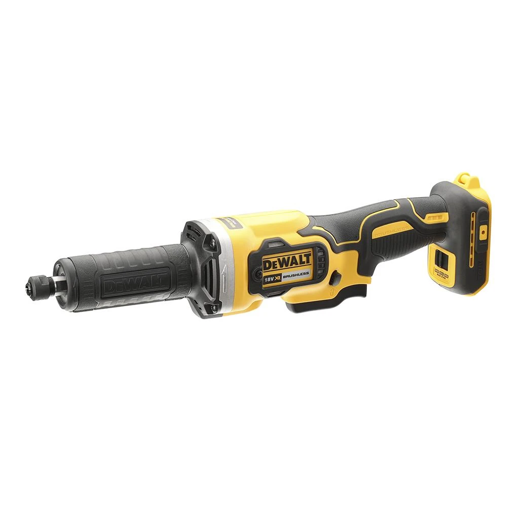 Tiesinis šlifuoklis DeWalt DCG426N; 18 V (be akumuliatoriaus ir pakrovėjo)