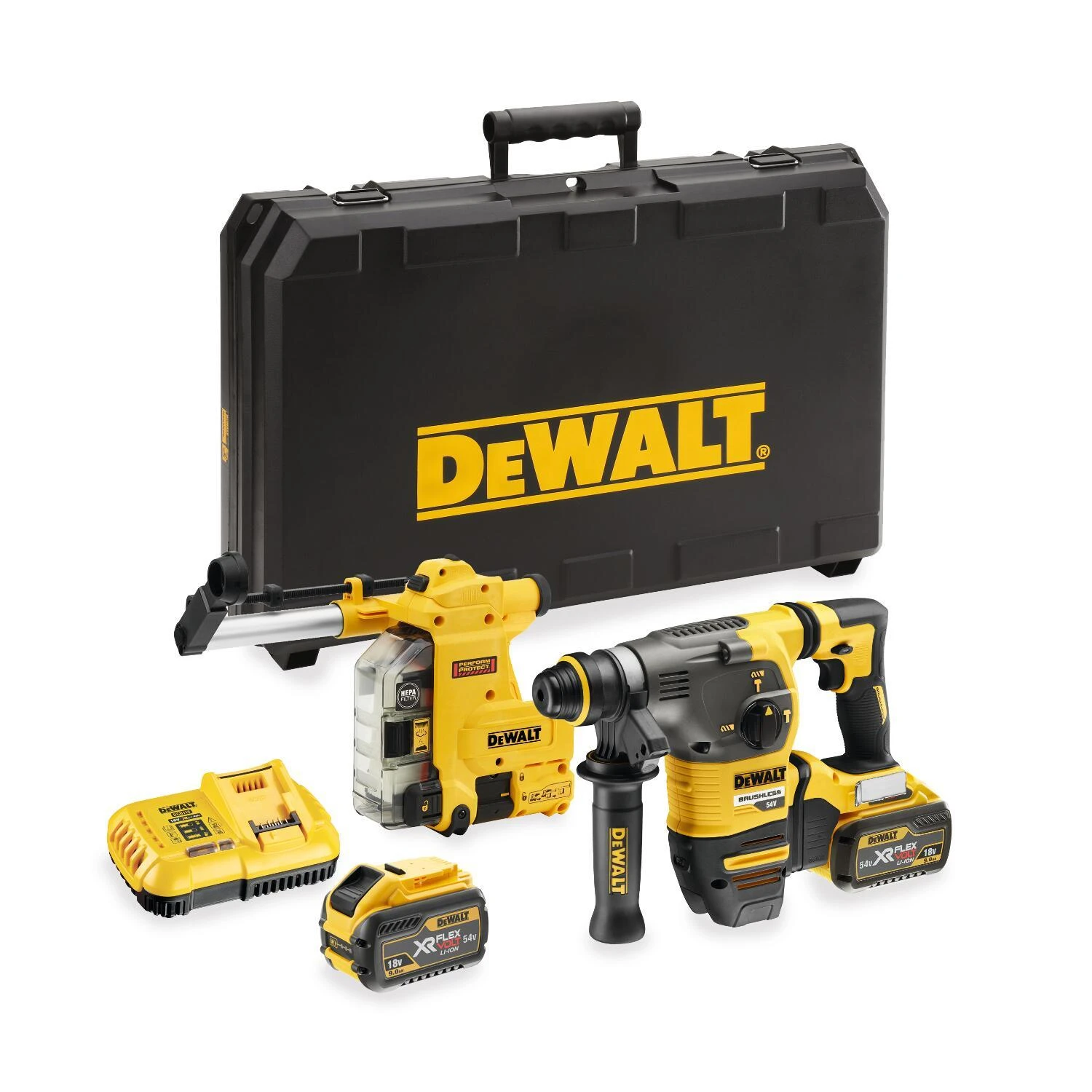 DeWalt DCH335X2 perforatorių rinkinys su priedais