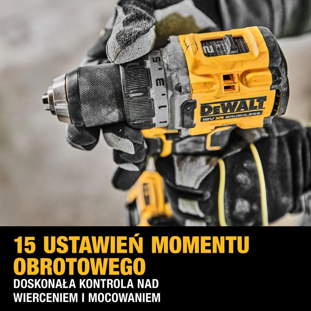DeWalt XR suktuvas gręžtuvas18V, DeWalt [DCD800E1T-QW] 1x1,7Ah, Li-Ion, POWERSTACK