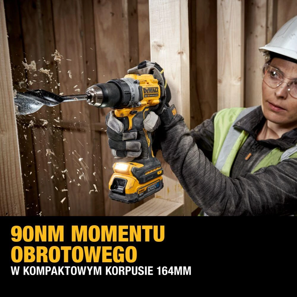 Dewalt akumuliatorinis suktuvas gręžtuvas DCD800E2T 18V, 2x1,7Ah Powerstack akumuliatoriai