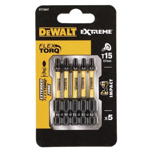 DEWALT KOŃCÓWKA UDAROWA T15x50 /5szt. EXTREME IMPACT TORSION