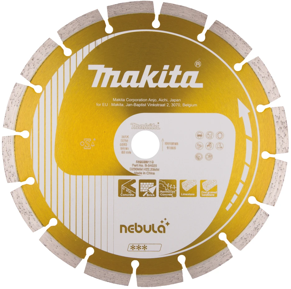 Makita Deimantinis diskas 230mm NEBULA B-54025 230X22,23MM