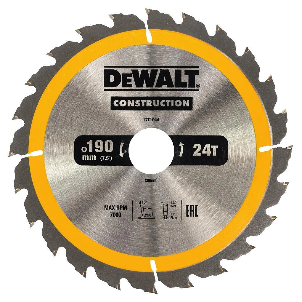 DEWALT PJŪKLĖS 190x30mmx24z
