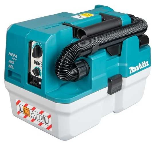 Makita VC013GLZ Akumuliatorinis dulkių siurblys 40V XGT, 7,5L, AWS, komplektuojama be akumuliatorių ir kroviklio!