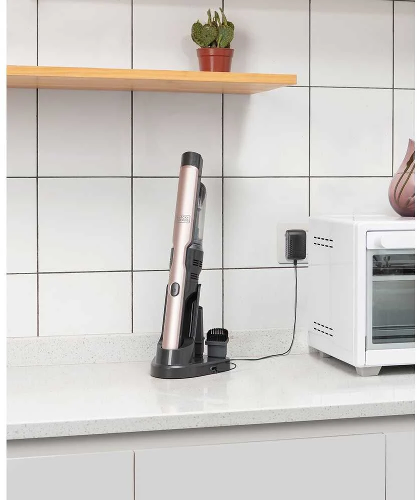 Dulkių siurblys Black & Decker Juodas & Decker Akumuliatorinis siurblys Juodas & Decker DVC320BRG-QW; 12 V; 2x2,0 Ah akum.+ pakrovėjas