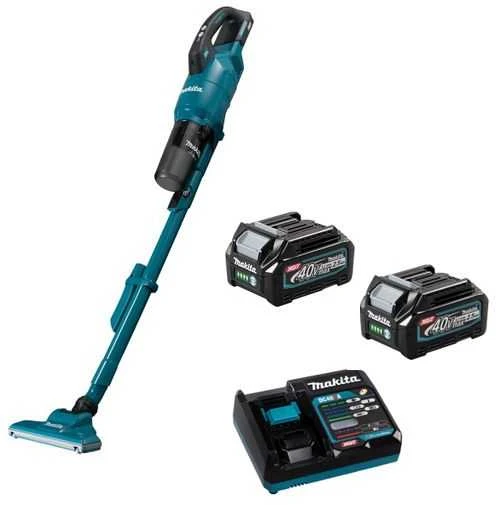 Makita CL003GD201 Akumuliatorinis dulkių siurblys 40V XGT, 125W, cikloninis, 2X2,5Ah