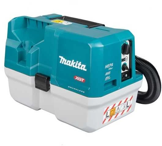 Makita VC013GLZ Akumuliatorinis dulkių siurblys 40V XGT, 7,5L, AWS, komplektuojama be akumuliatorių ir kroviklio!