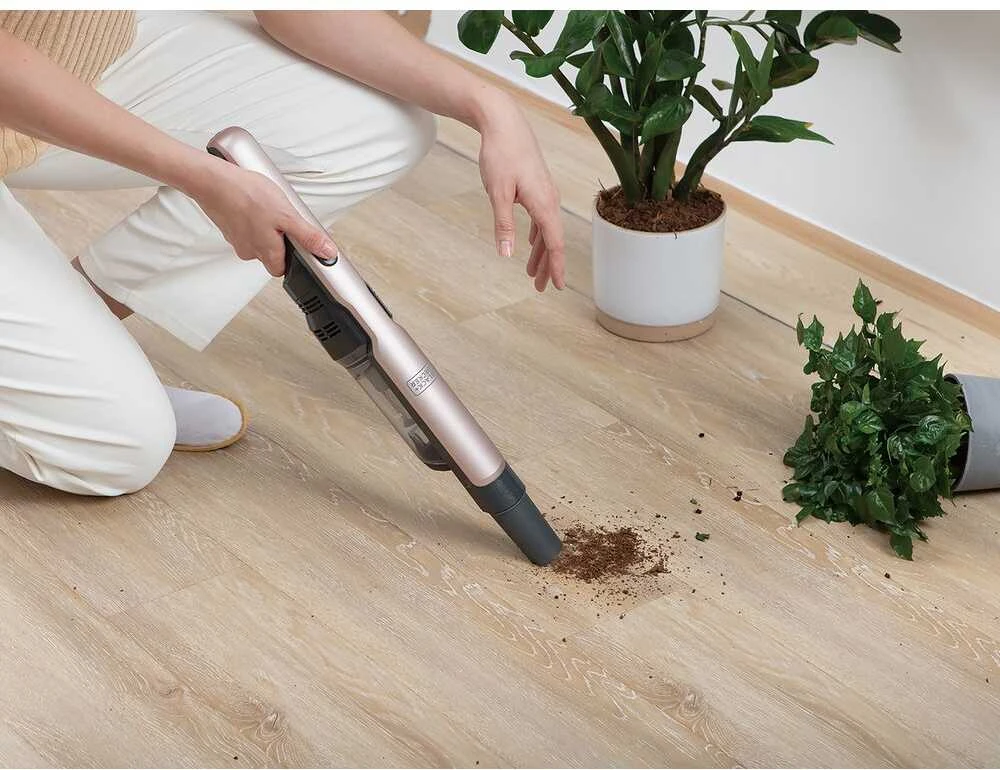 Dulkių siurblys Black & Decker Juodas & Decker Akumuliatorinis siurblys Juodas & Decker DVC320BRG-QW; 12 V; 2x2,0 Ah akum.+ pakrovėjas