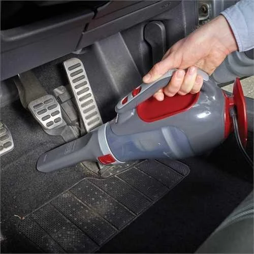 Black & Decker Juodas & Decker automobilinis dulkių siurblys Juodas+DECKER ADV1200-XJ (12W, raudona ir pilka spalvos)