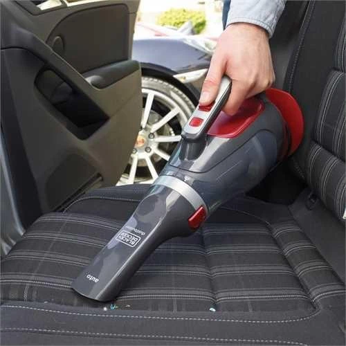 Black & Decker Juodas & Decker automobilinis dulkių siurblys Juodas+DECKER ADV1200-XJ (12W, raudona ir pilka spalvos)