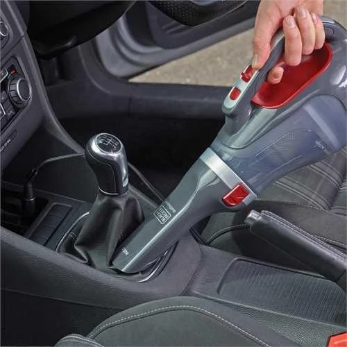 Black & Decker Juodas & Decker automobilinis dulkių siurblys Juodas+DECKER ADV1200-XJ (12W, raudona ir pilka spalvos)