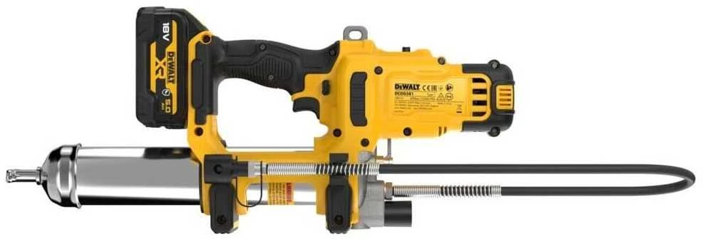 DEWALT TEPALINĖ 18V DCGG581P1G 2-PAVARŲ 1×5,0Ah GNF KREPŠYS