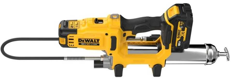 DEWALT TEPALINĖ 18V DCGG581P1G 2-PAVARŲ 1×5,0Ah GNF KREPŠYS