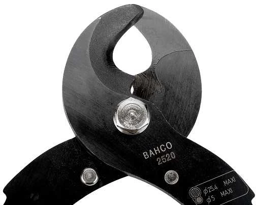 dvirankės žirklės aliuminio ir vario kabeliams iki 25,4 mm, BAHCO [2520]