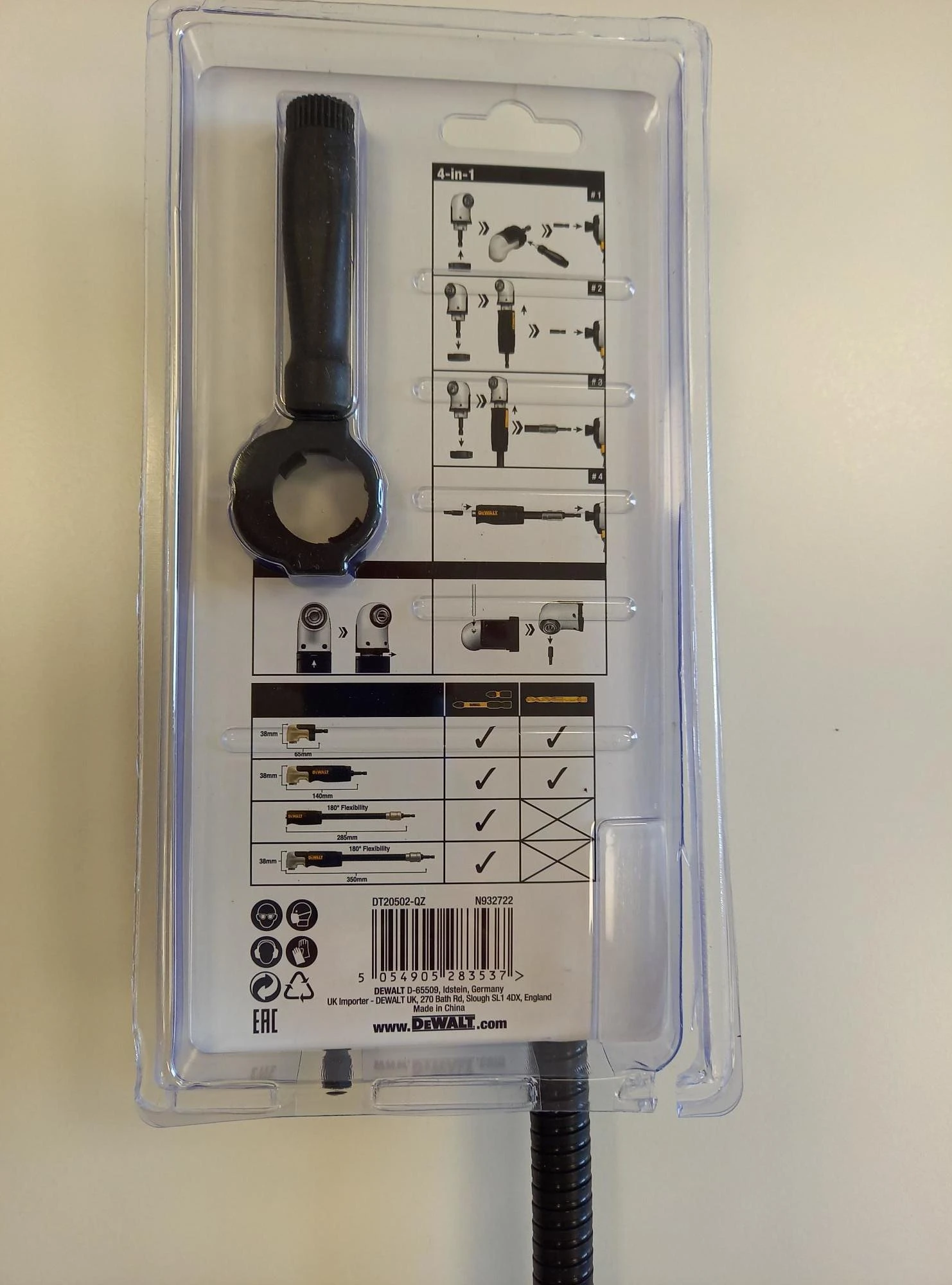 Dewalt Lankstus kampinis antgalių laikiklis DT20502 1/4"