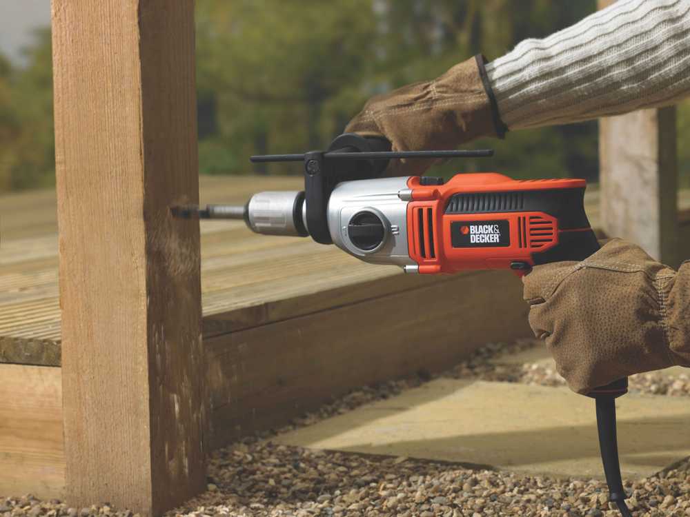 Black & Decker Drill Juodas & Decker KR911K-QS