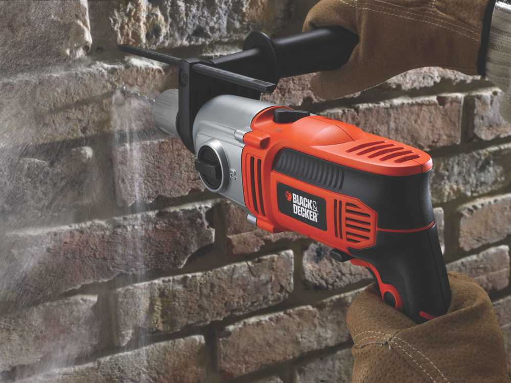 Black & Decker Drill Juodas & Decker KR911K-QS