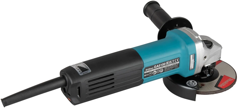 Makita Elektrinis kampinis šlifuoklis GA5100 851 W • 125 mm • 2 800 - 11 000 min⁻¹