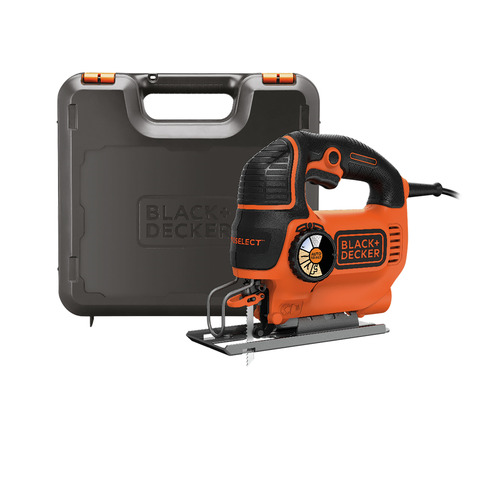 Black & Decker Siaurapjūklis KS801SEK 80 mm 550 W, Kitbox, Juodas & Decker
