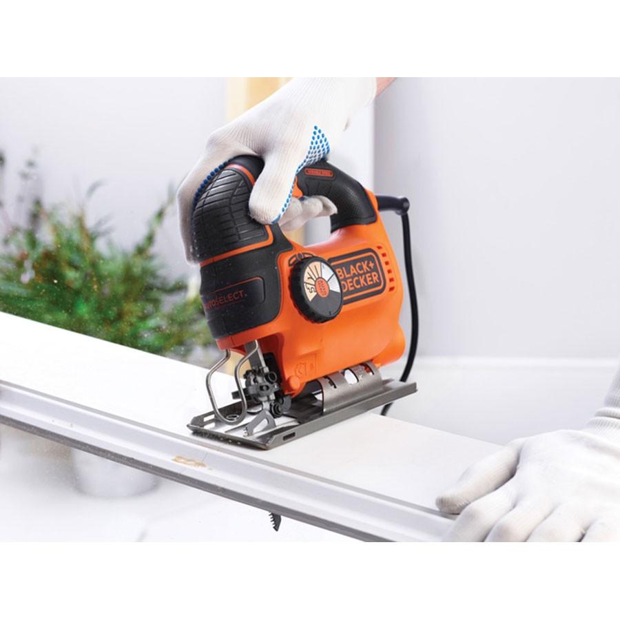 Black & Decker Siaurapjūklis KS801SEK 80 mm 550 W, Kitbox, Juodas & Decker