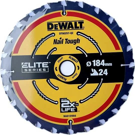 Pjovimo diskas medienai DeWalt DT10401-QZ; 184x16 mm; 24T