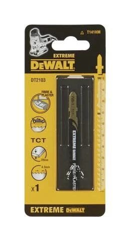 EXTREME specialus dėlionės pjūklelis, skirtas stiklo pluoštui, PVC, keraminėms plytelėms, 5,9 danties/colyje, ilgis 100 mm, Dewalt [DT2103-QZ]
