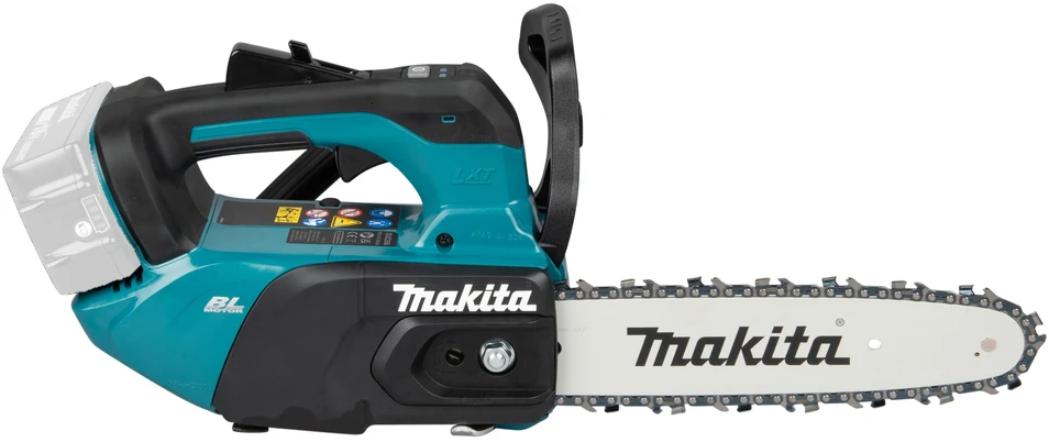Makita DUC258Z Akumuliatorinis grandininis pjūklas, 18V, BL-motor, 250mm , 24 m/s, Be akumuliatorių ir kroviklio!