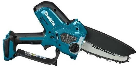 Grandininis pjūklas akumuliatorinė pilarka do gałęzi, grandininis 18V, 15cm, Makita [DUC150Z01] + Dovana rękawice