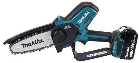Grandininis pjūklas akumuliatorinė pilarka grandininis 18V, 3.0Ah, 15cm, Makita [DUC150SF01] + Dovana rękawice