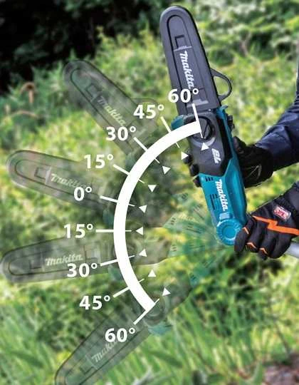 Grandininis pjūklas akumuliatorinė pjūklas grandininis na wysięgniku, 20 cm, 18V Makita [DUA200Z01] LXT + Dovana rękawice
