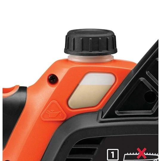 Black & Decker Juodas & Decker Akumuliatorinis grandininis pjūklas GKC3630L20 36V 2Ah 30 cm, Juodas & Decker
