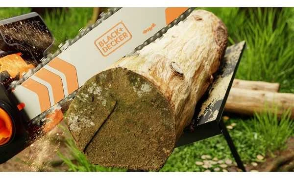 Black & Decker Juodas & Decker Grandininis pjūklas Juodas & Decker BECS1835-QS; 1800 W; 35 cm juosta