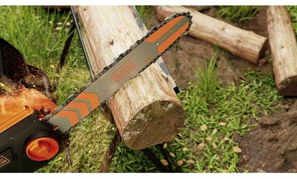 Black & Decker Juodas & Decker Grandininis pjūklas Juodas & Decker BECS1835-QS; 1800 W; 35 cm juosta