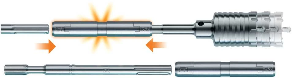 Grąžtas Makita 30x190 adapteris, jungiantis SDS MAX ilgiklį ir grąžtą P-53914