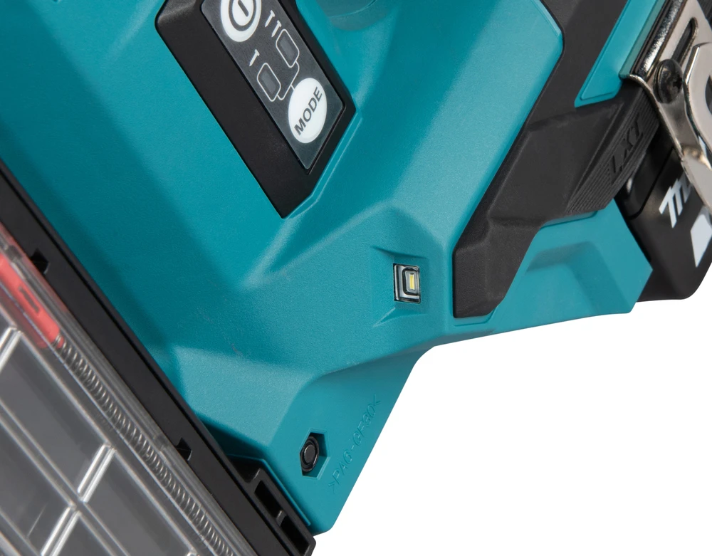 Makita DBN501ZJ Akumuliatorinis smeigiakalis LXT® 18V Li-Ion; BL-motor, 18 GA; ( 1,2mm ) 15-50mm, MAKPACK, Be akumuliatorių ir kroviklio!