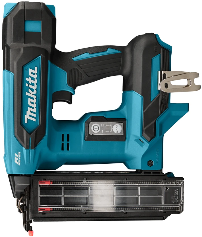 Makita DBN501ZJ Akumuliatorinis smeigiakalis LXT® 18V Li-Ion; BL-motor, 18 GA; ( 1,2mm ) 15-50mm, MAKPACK, Be akumuliatorių ir kroviklio!