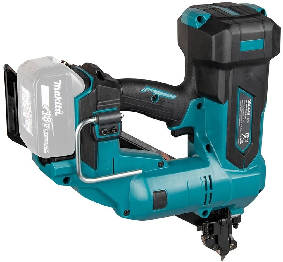 Akumuliatorinė vinių kalimo mašina apvaliagalvėms vinims 38-64mm, LXT, 18V, Makita [DBN640ZK]
