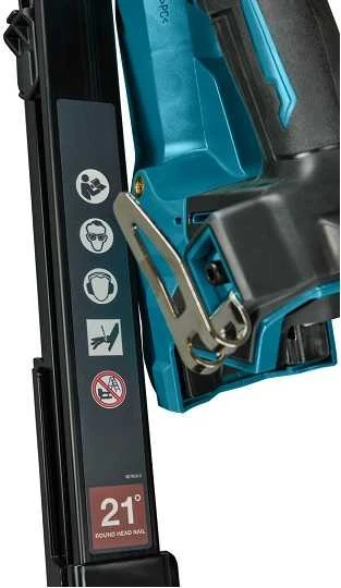 Akumuliatorinis vinių kalimo įrankis apvalioms vinims 50–90 mm, 18 V, Makita [DBN901RTE] 2 x 5,0 Ah, LXT