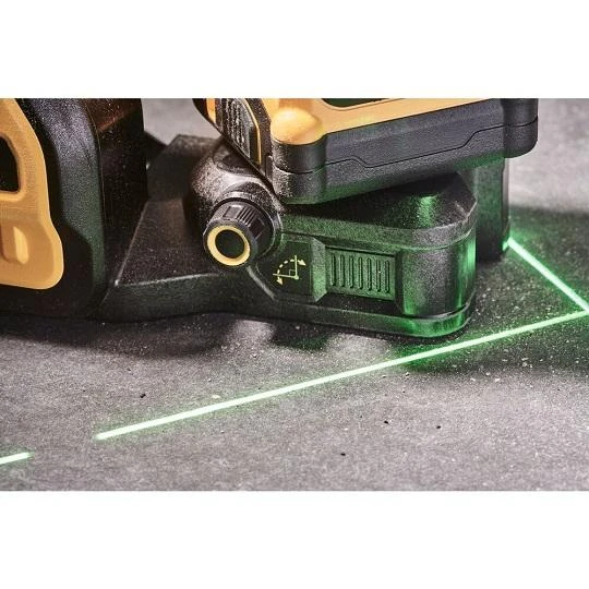 DeWalt kryžminių linijų lazerinis nivelyras DCE089NG18, 12V/18V, žalias, be akumuliatoriaus ir kroviklio