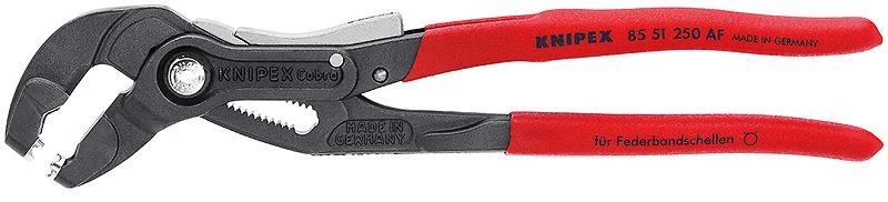 Spyruoklinių sąvaržų suspaudimo replės KNIPEX 85 51 250 AF