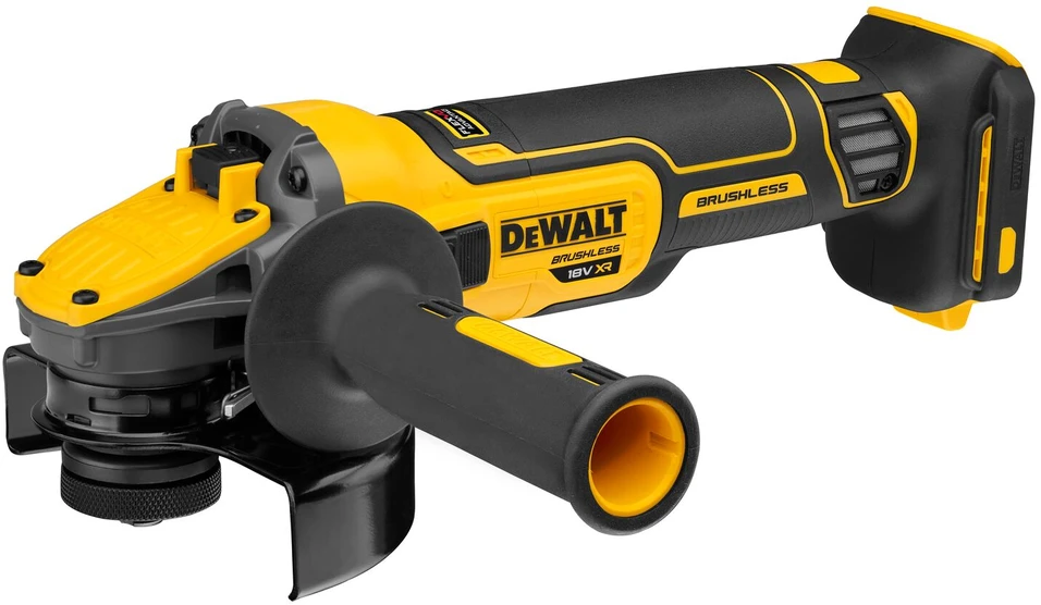 Akumuliatorinis kampinis šlifuoklis DeWalt DCG409VSX1T-QW; 18 V; 1x9,0 Ah akum.