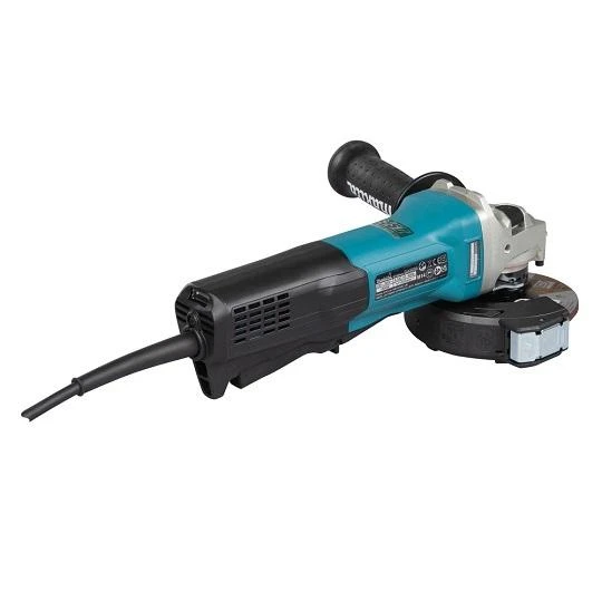 Makita GA5095X01 Kampinis šlifuoklis, 1900 W, 125 mm, SJS², AFT, Svirtinis jungiklis, 11500 min-1, antivibracinė šoninė rankena