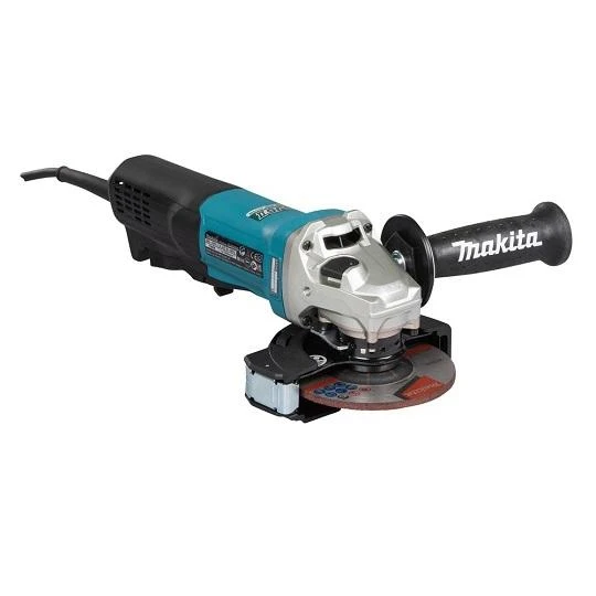 Makita GA5095X01 Kampinis šlifuoklis, 1900 W, 125 mm, SJS², AFT, Svirtinis jungiklis, 11500 min-1, antivibracinė šoninė rankena