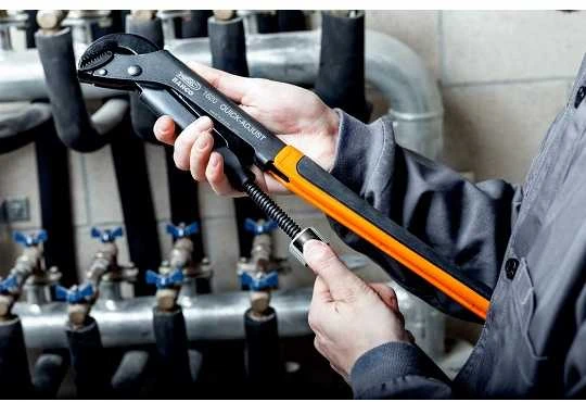 Vamzdinis raktas Bahco ERGO™, 430mm su greitos fiksacijos mechanizmu, vamzdžiams iki 1 1/2´´